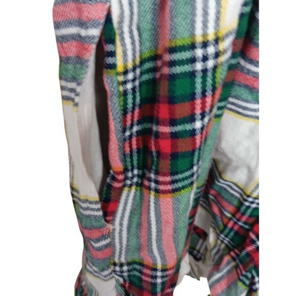 Aerie Plaid Flannel Romper Size Small New with Tags Sleeveless Pockets - Picture 9 of 13
